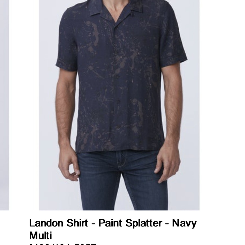 Paige Landon Shirt - Paint Splatter - Navy multi